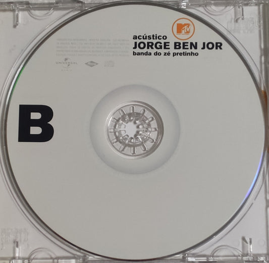 Jorge Ben : Acústico MTV (B) Banda Do Zé Pretinho (CD, Album)