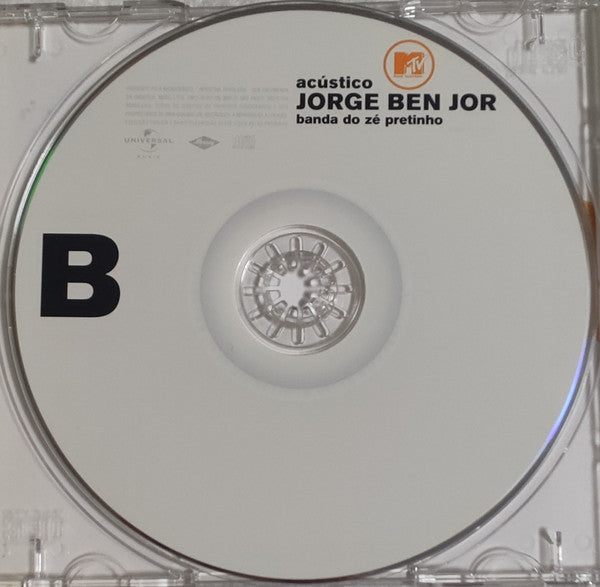 Jorge Ben : Acústico MTV (B) Banda Do Zé Pretinho (CD, Album)