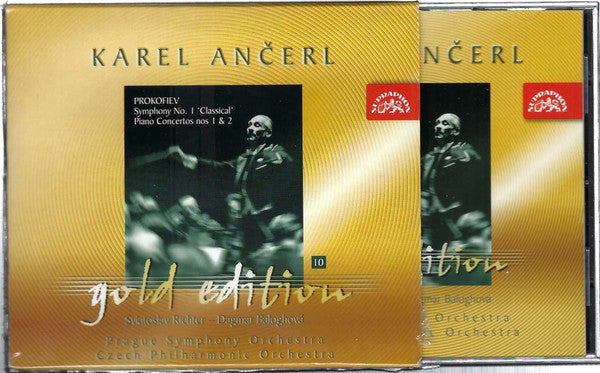 Karel Ančerl, The Prague Symphony Orchestra, The Czech Philharmonic Orchestra, Sviatoslav Richter, Dagmar Baloghová : Sergei Prokofiev : Symphony No. 1 'Classical' / Piano Concertos Nos. 1 & 2 (CD, Comp, Mono, RM)
