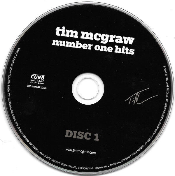 Tim McGraw : Number One Hits (2xCD, Comp)