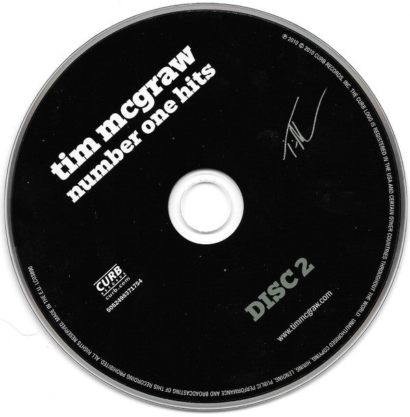 Tim McGraw : Number One Hits (2xCD, Comp)