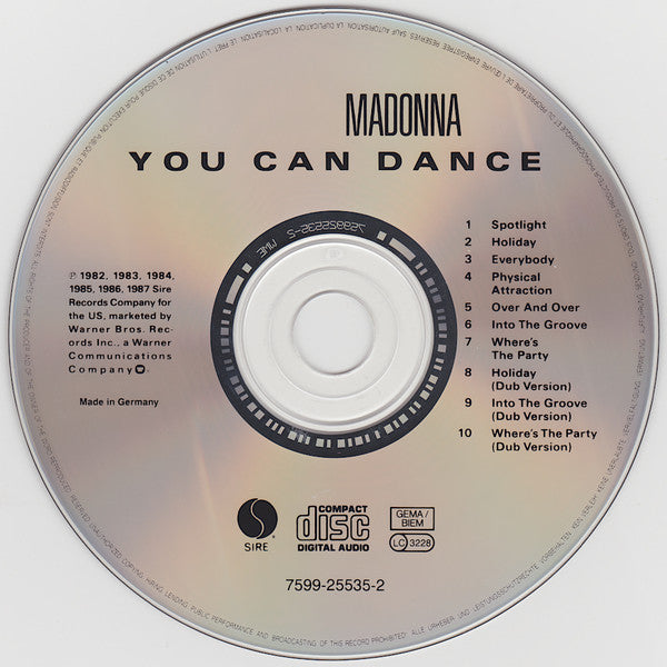 Madonna : You Can Dance (CD, Comp, P/Mixed, RE)