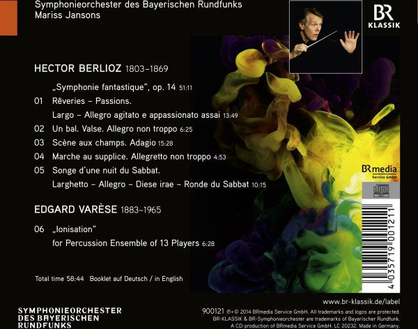 Hector Berlioz / Edgard Varèse - Symphonie-Orchester Des Bayerischen Rundfunks, Mariss Jansons : Symphonie Fantastique / Ionisation (CD, Album)